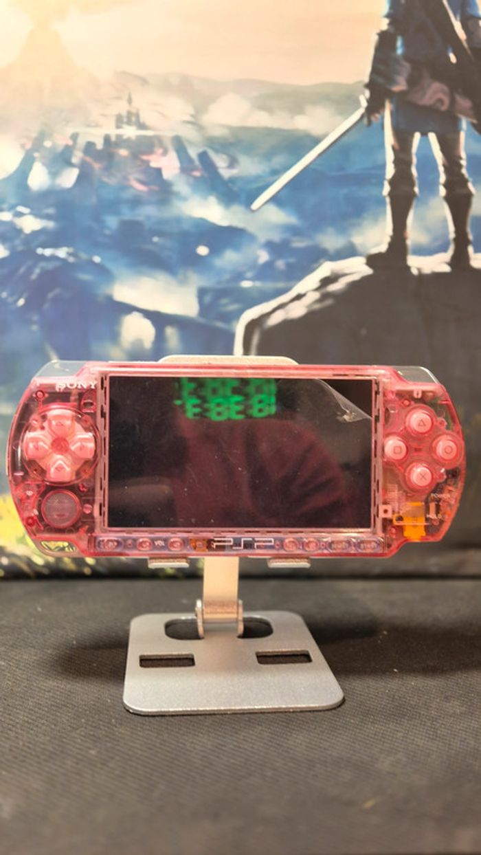 Sony PSP 3000 โ Transparent Pink Edition โ Modified Console
