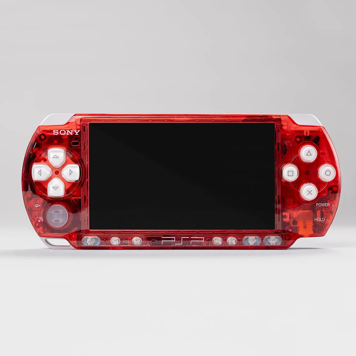 PSP Portable Clear Soda Red Housing Bundle