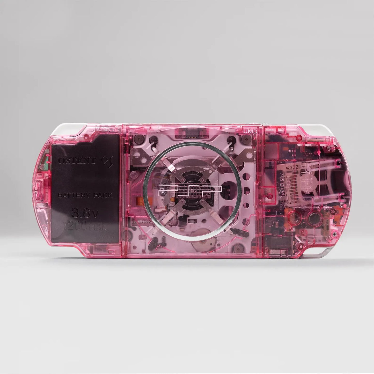 PSP 3000 Portable Bubblegum Clear Housing Bundle