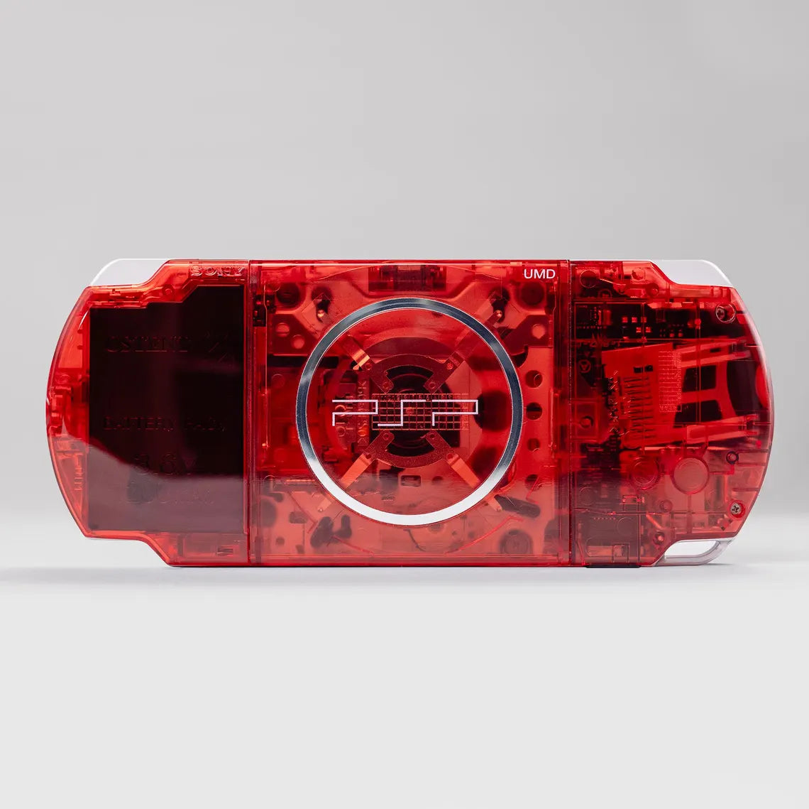 PSP Portable Clear Soda Red Housing Bundle
