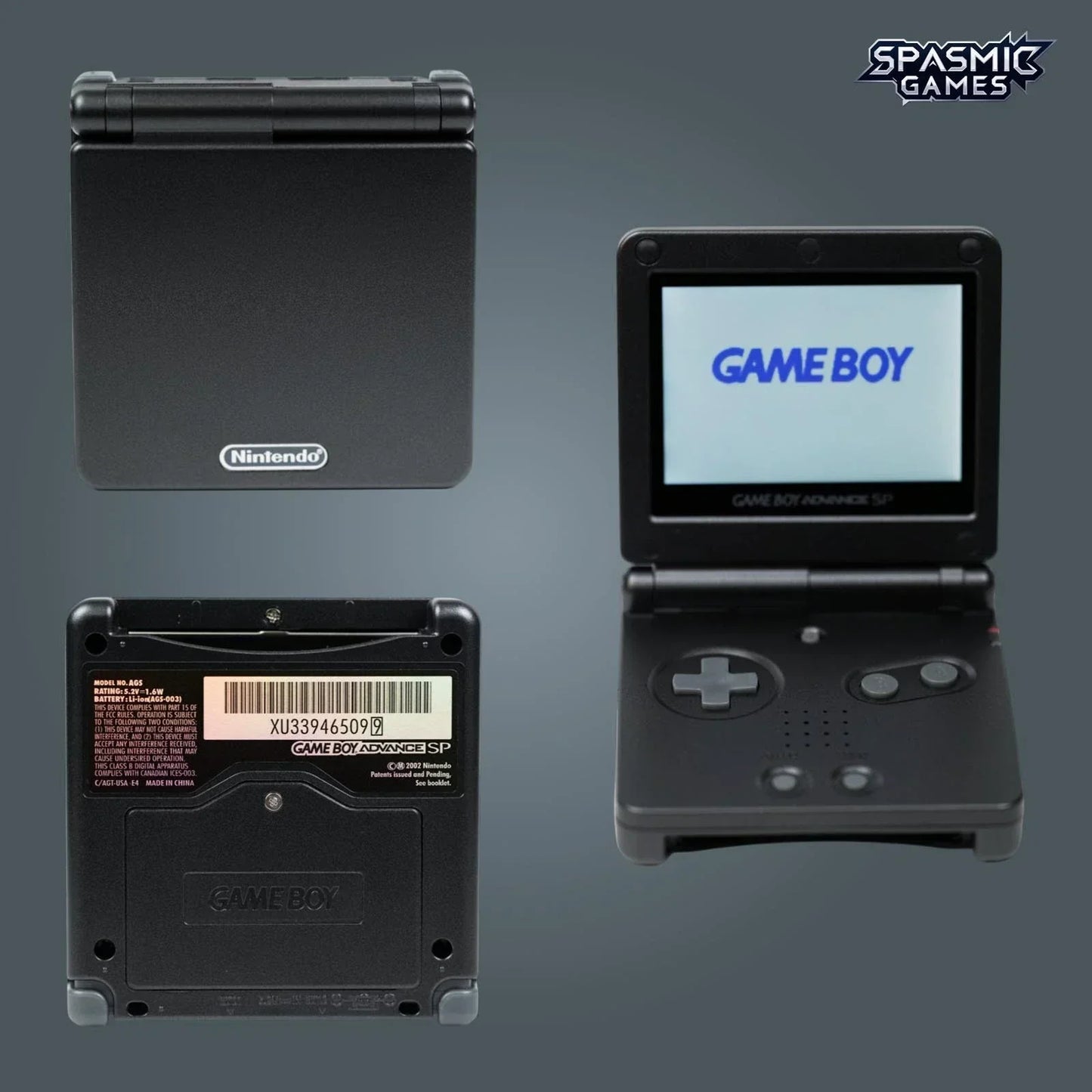 Nintendo Game Boy Advance SP (GBA) Console with IPS V5 Backlit Screen – Choose Your Color – with USB-C Rechargeable Port