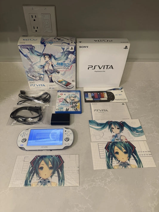 PS Vita Hatsune Miku Limited Edition PCHJ 10002 White Console